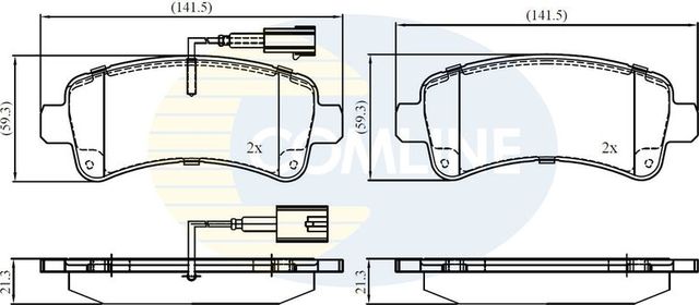 Тормозные колодки Comline Comline задние для Citroen Jumper II 2006-2026. Артикул CBP12395
