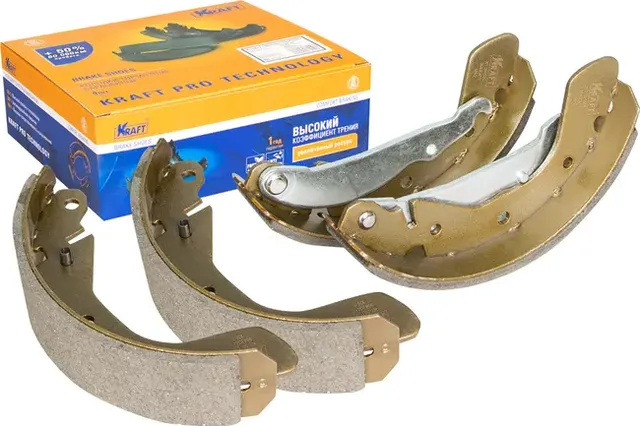 Колодки тормозные GM LANOS/NEXIA/LACETTI 05- барабаные (Kraft). Артикул KT091505