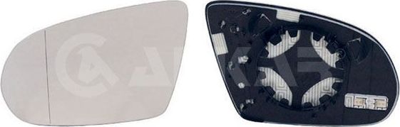 Зеркальное стекло бокового зеркала Alkar левое для Audi S8 III (D4) 2012-2018. Артикул 6471789