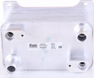 Радиатор масляный (маслоохладитель) для АКПП Nissens (алюминий). Артикул 90747