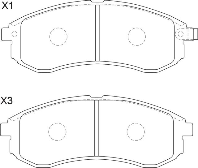 Тормозные колодки NiBK. Артикул PN3808