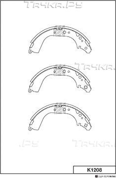Тормозные колодки MK Kashiyama. Артикул K1208
