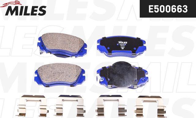 Тормозные колодки Miles (Керамика). Артикул E500663