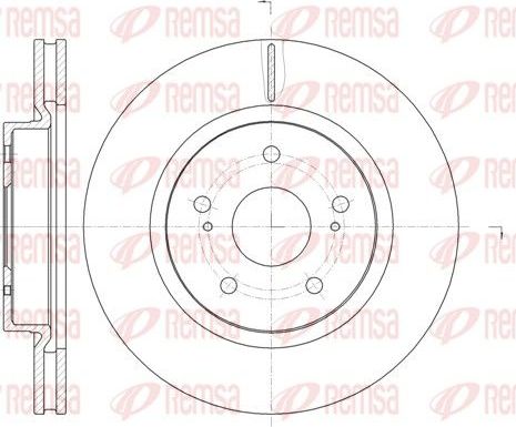 Тормозной диск Remsa передний для Suzuki Grand Vitara III 2005-2015. Артикул 61212.10