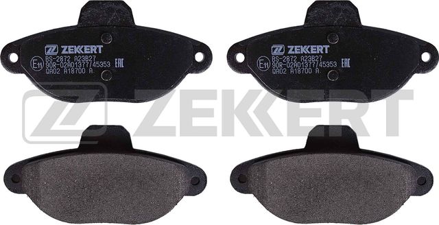 Тормозные колодки Zekkert передние для Fiat Cinquecento 1994-1999. Артикул BS-2872
