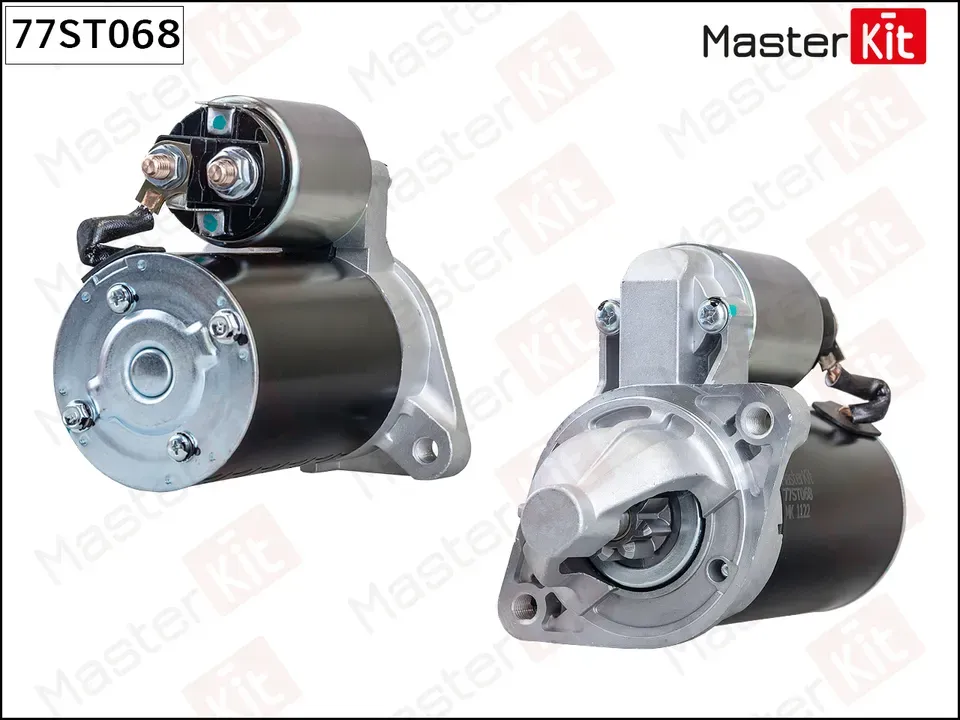 77ST068 Стартер\ HYUNDAI ACCENT/KIA RIO 0.9kw (0.9kw) (MT) (Master KIT). Артикул 77st068
