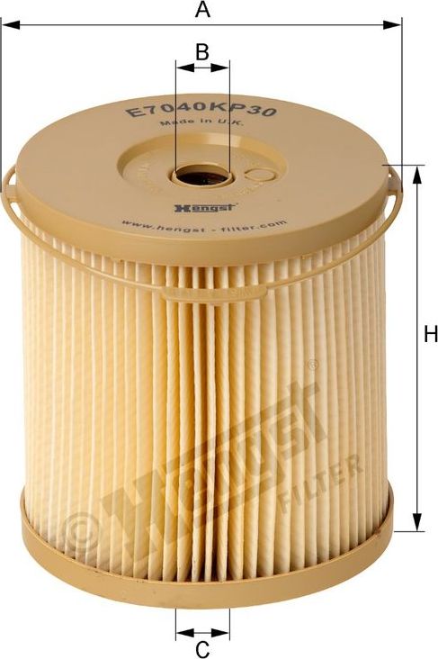 Топливный фильтр Hengst. Артикул E7040KP30