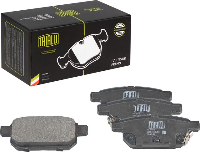Тормозные колодки Trialli (Low-Metallic). Артикул PF 4100