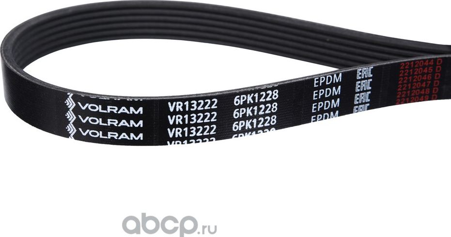 РЕМЕНЬ ПОЛИКЛИНОВОЙ (6PK1228) HYUNDAI KIA, TOYOTA (VOLRAM). Артикул VR13222