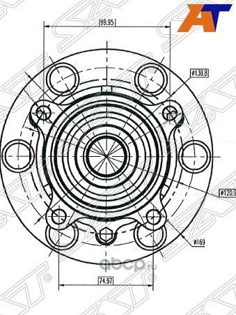 Ступичный узел FR MMC L200PAJERO SPORT 05- в сбо (SAT). Артикул STMR992374
