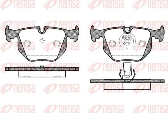 Тормозные колодки Remsa. Артикул 0381.30