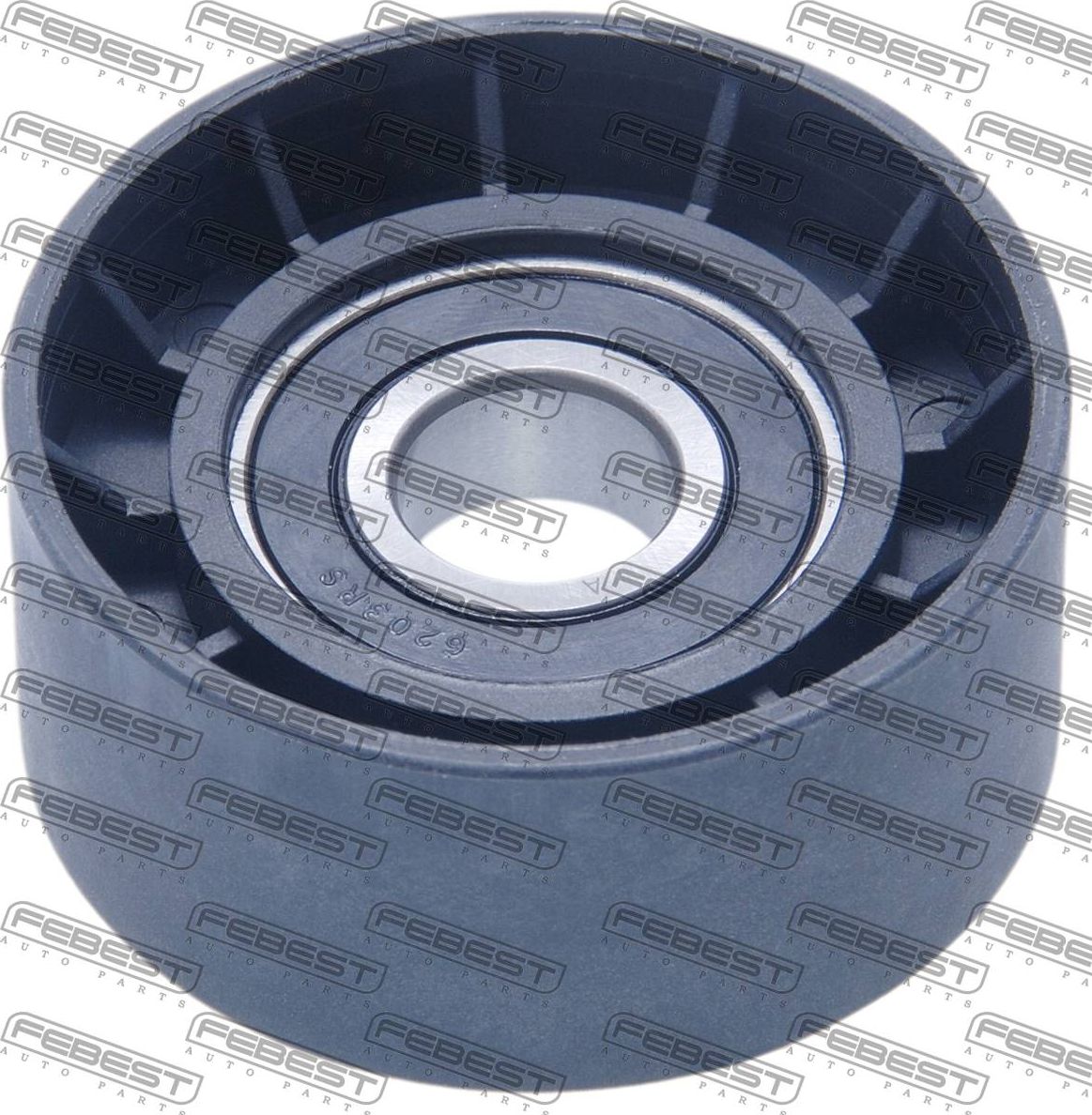 Натяжной ролик (натяжитель) приводного поликлинового ремня Febest. Артикул 0287-JJ10E