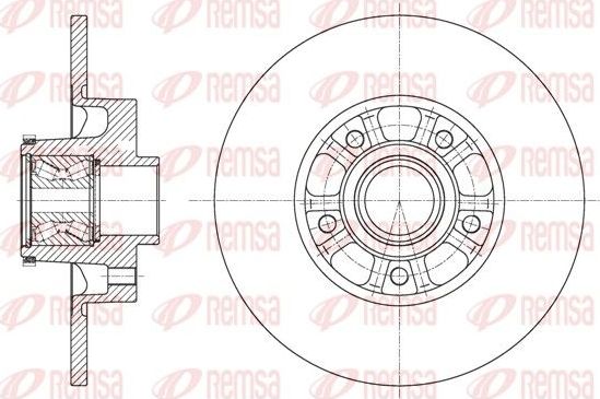 Тормозной диск Remsa. Артикул 61626.20