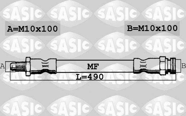 Тормозной шланг Sasic. Артикул SBH6298