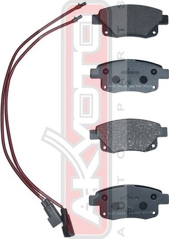 Тормозные колодки Akyoto Packing AKYOTO. Артикул AKD-0046