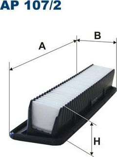 Воздушный фильтр Filtron. Артикул AP 107/2