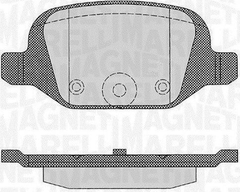 Тормозные колодки Magneti Marelli. Артикул 363916060216