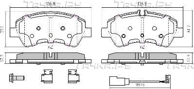 Тормозные колодки Fremax задние для Ford Transit VIII 2013-2026. Артикул FBP-1952