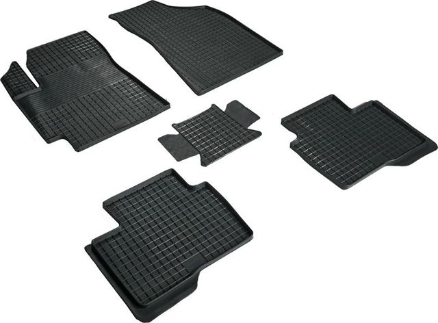 Коврики резиновые Seintex с узором сетка для салона Changan Alsvin 2018-2026. Артикул 99244