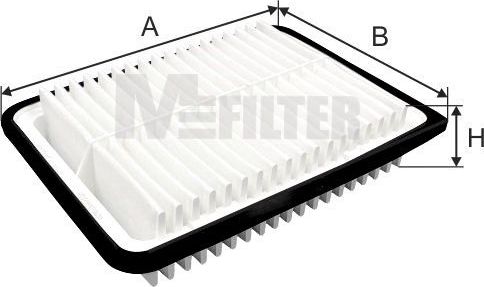 Воздушный фильтр MFilter для Toyota RAV4 IV (CA40) 2012-2019. Артикул K 7042