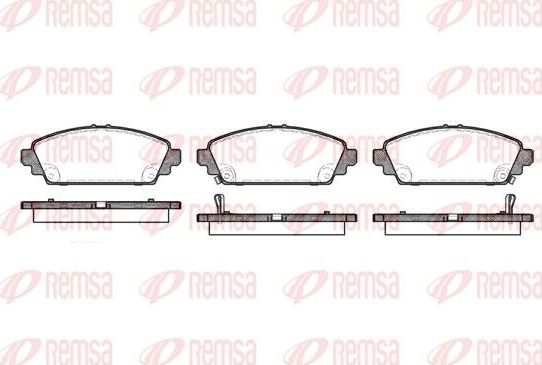 Тормозные колодки Remsa. Артикул 0700.02