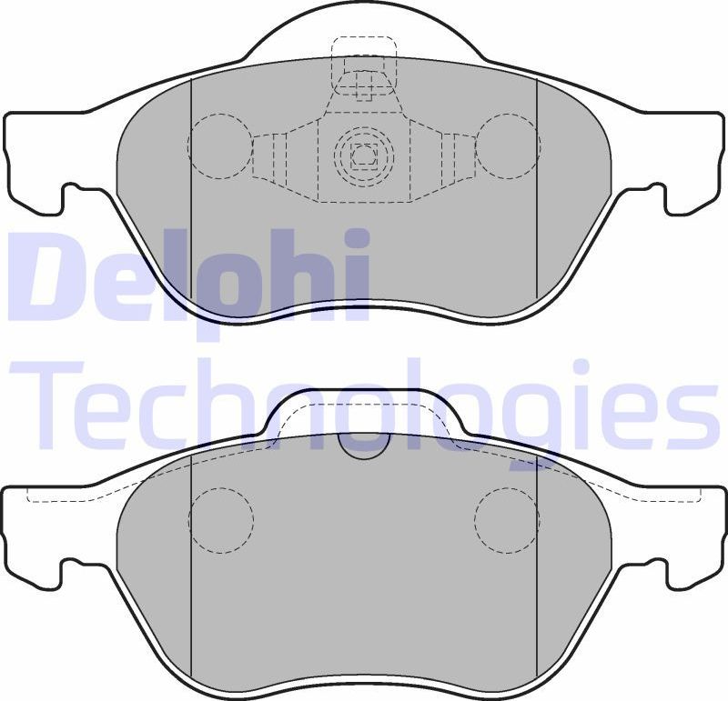 Тормозные колодки Delphi (Low-Metallic). Артикул LP2252