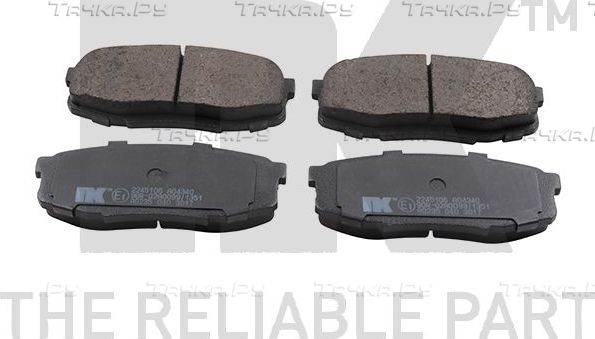 Тормозные колодки NK задние для Toyota Sequoia II 2007-2026. Артикул 2245106