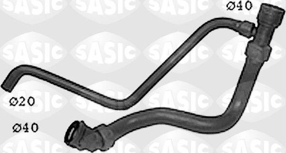 Патрубок радиатора (системы охлаждения) Sasic. Артикул SWH6833