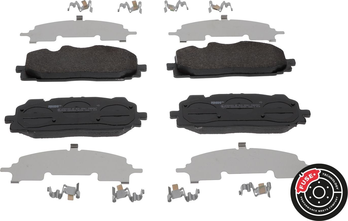 Тормозные колодки Ferodo FUSE+ Technology. Артикул FDB4967