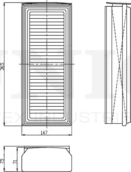 Фильтр воздушный (Unio). Артикул FLT-10249