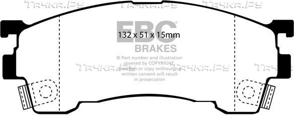 Тормозные колодки EBC Brakes. Артикул DP971