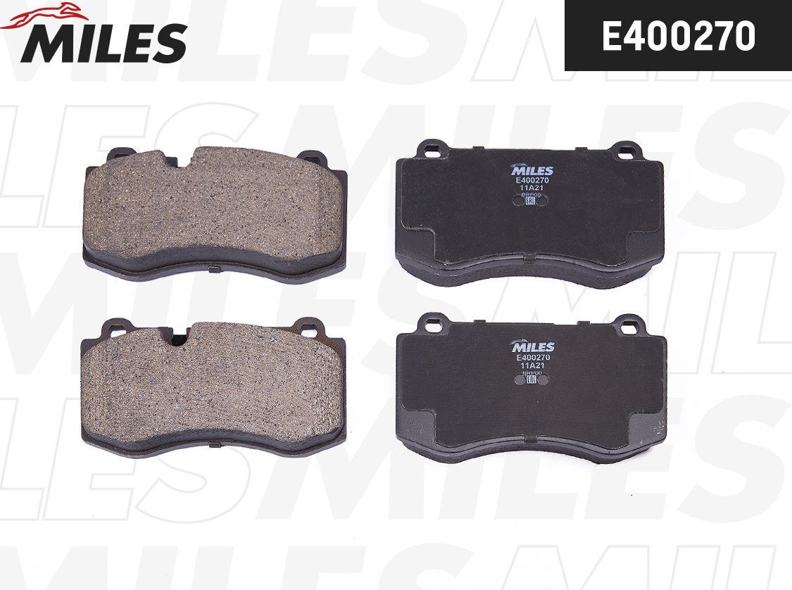 Тормозные колодки Miles (Low-Metallic). Артикул E400270