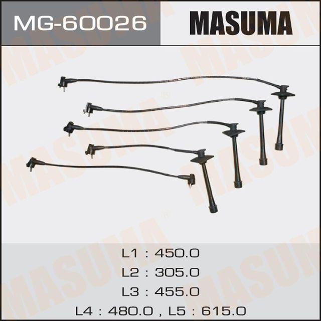 Высоковольтные провода (провода зажигания) (комплект) Masuma для Toyota RAV4 I (XA10) 1994-2000. Артикул MG-60026
