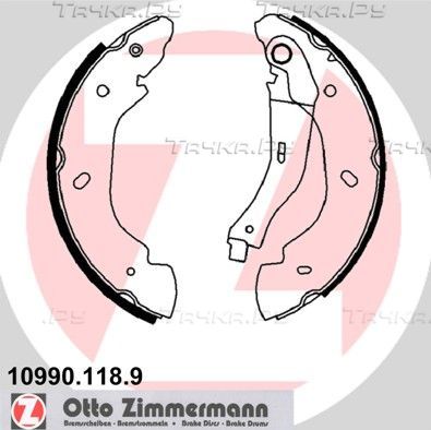 Тормозные колодки Zimmermann задние для Ford Transit VI 2000-2006. Артикул 10990.118.9