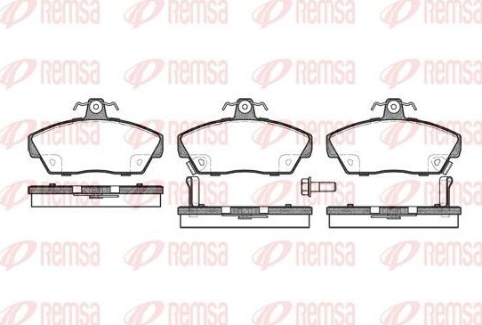 Тормозные колодки Remsa передние для Rover 200 III (R3) 1995-1996. Артикул 0330.02