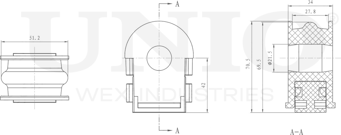 Втулка стабилизатора (Unio). Артикул RMP-10142