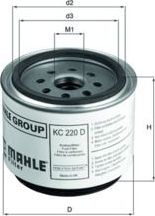 Топливный фильтр Mahle для Volvo  FMX 1998-2005. Артикул KC 220D