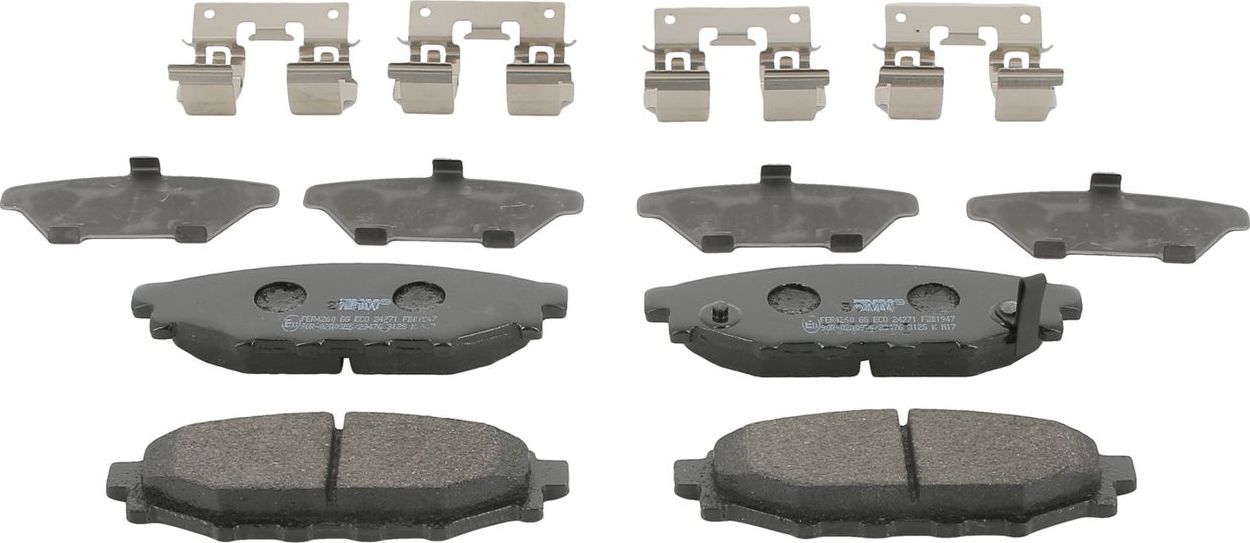 Тормозные колодки Ferodo Premier Eco Friction задние для Subaru Impreza III 2008-2012. Артикул FDB1947