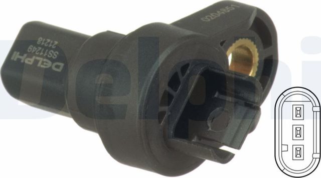 Датчик положения коленвала Delphi для BMW 1 I (E81/E82/E87/E88) 2006-2012. Артикул SS11249