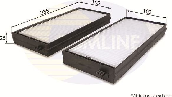 Салонный фильтр Comline. Артикул EKF263