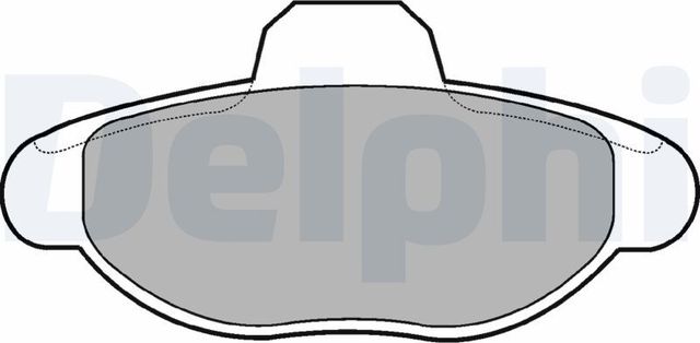 Тормозные колодки Delphi (Low-Metallic) передние для Fiat Cinquecento 1992-1999. Артикул LP771