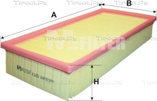 Воздушный фильтр MFilter для Citroen Xantia I 1993-2003. Артикул K 165