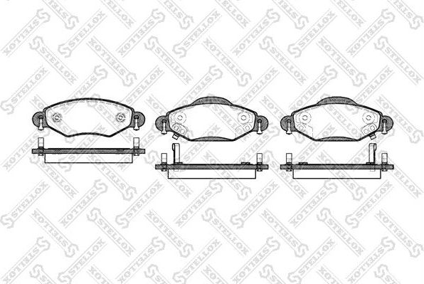 Тормозные колодки Stellox передние для Toyota Echo 1999-2005. Артикул 989 002-SX