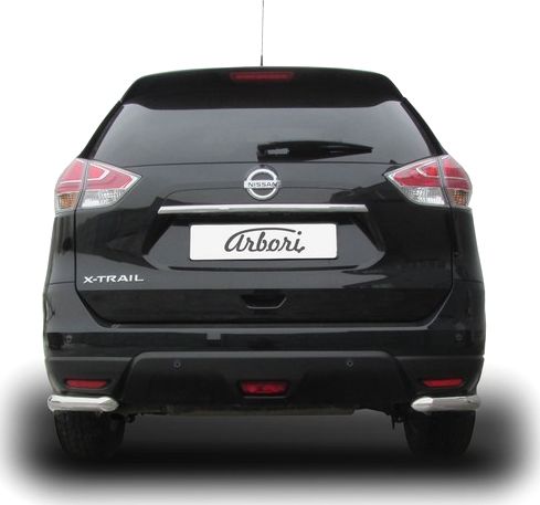 Защита Arbori заднего бампера уголки d57 для Nissan X-Trail T32 2015-2026. Артикул AFZDANXT1510