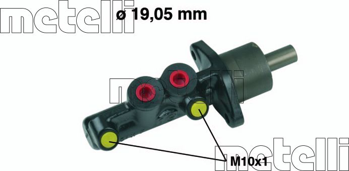 Тормозной цилиндр главный Metelli (Чугун). Артикул 05-0583