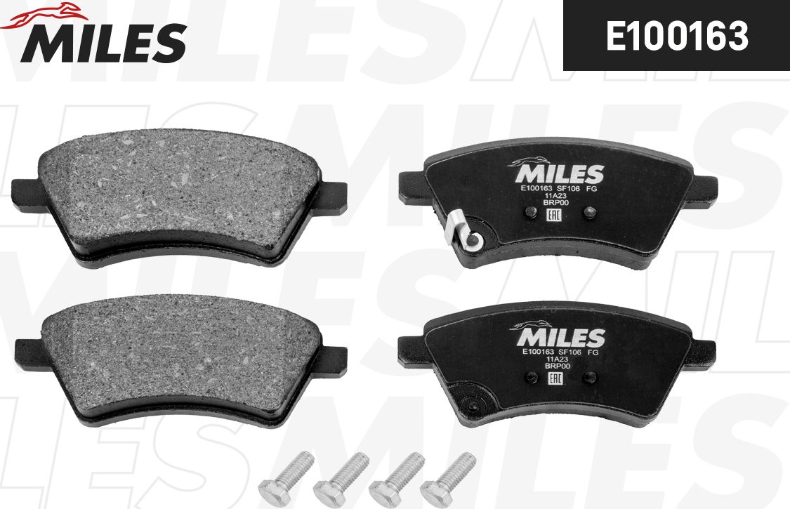 Тормозные колодки Miles (Semi-Metallic). Артикул E100163