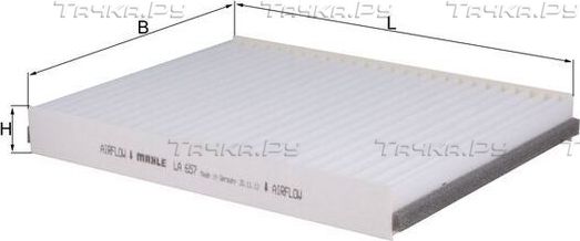 Салонный фильтр Mahle-Knecht. Артикул LA 657