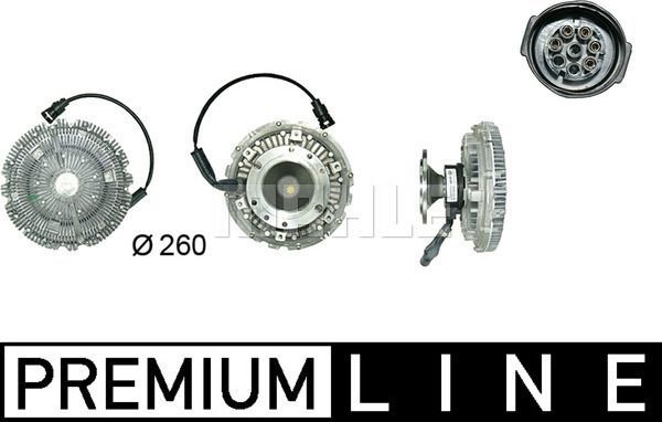 Муфта вентилятора (вискомуфта) Mahle Premium. Артикул CFC 19 000P