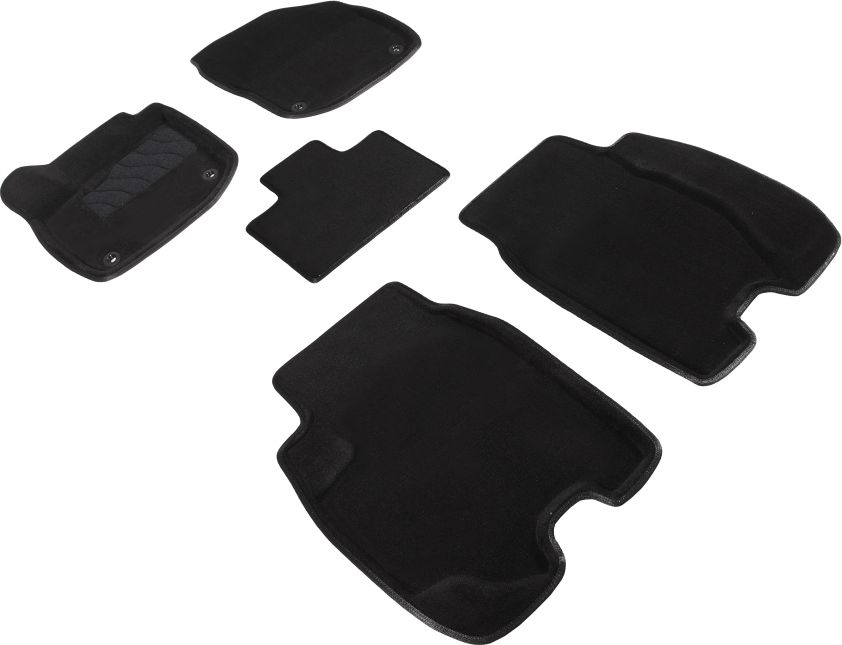 Коврики Seintex 3D ворсовые с бортиком для салона Honda Civic хэтчбек 5-дв. 2012-2026. Артикул 88361