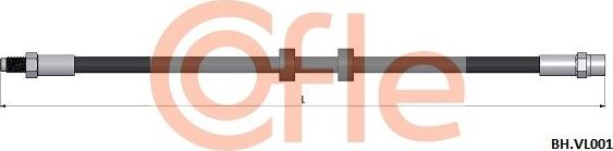 Тормозной шланг Cofle передний правый/левый для Volvo 960 I 1990-1996. Артикул 92.BH.VL001
